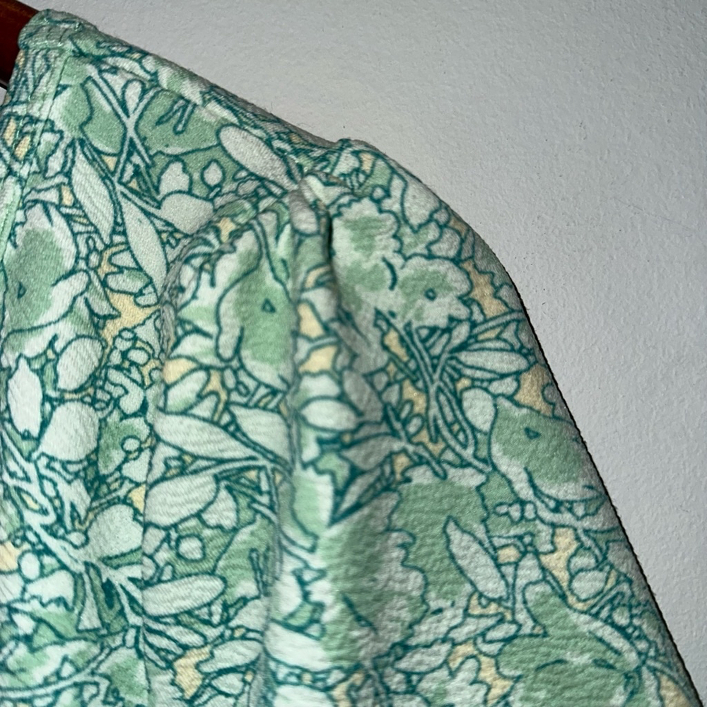 NWT! LuLaRoe L Dress Green/Multi-Color Floral Print Fit & Flare - Picture 4 of 11